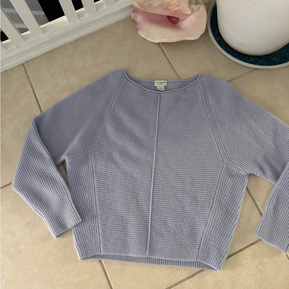 Club Monaco light blue cashmere sweater